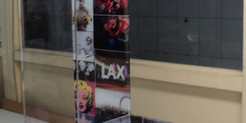 Clear Acrylic letters with digital print